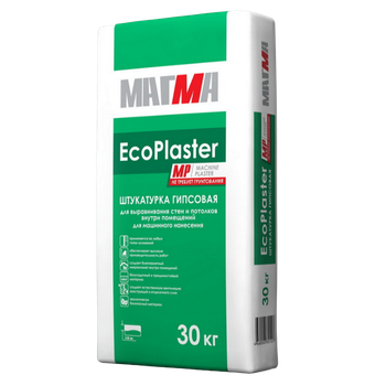 МАГМА Штукатурка гипсовая «EcoPlaster MP» 30кг