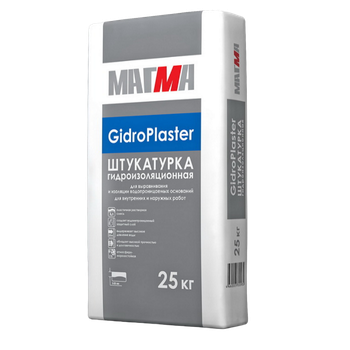 МАГМА Штукатурка гидроизоляционная «GidroPlaster» 25кг