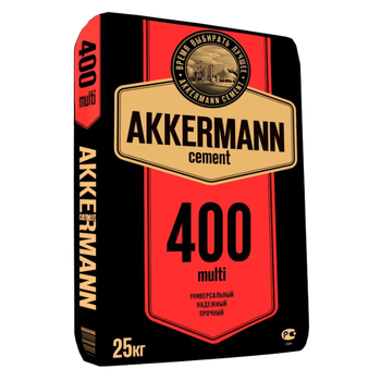 Портландцемент ЦЕМ II/В-Ш 32,5Н AKKERMANN 400 MULTI 25кг