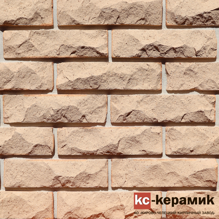 КС-Керамик Кирпич облицовочный горный камень 1НФ Лотос Полнотелый (фото 2)