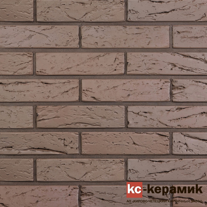 КС-Керамик Кирпич облицовочный кора дерева 1НФ Темный шоколад Полнотелый (фото 2)